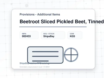 Beetroot Sliced Pickled Beet, Tinned - Provisions - Additional Items - IMPA 002433 - UOM KGS