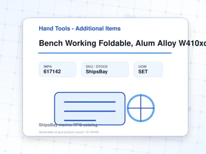 Bench Working Foldable, Alum Alloy W410xd1100xh500mm - Hand Tools - Additional Items - IMPA 617142 - UOM SET