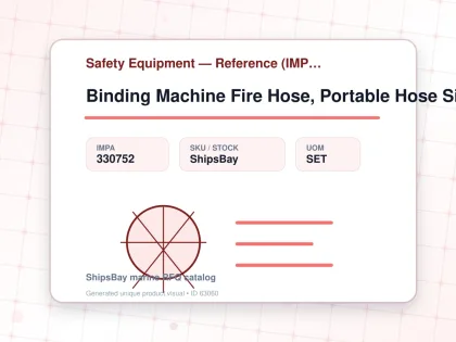 Binding Machine Fire Hose, Portable Hose Size 25mm-110mm - Safety Equipment — Reference (IMPA) - IMPA 330752 - UOM SET