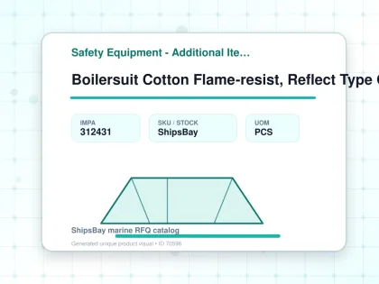 Boilersuit Cotton Flame-resist, Reflect Type Orange L - Safety Equipment - Additional Items - IMPA 312431 - UOM PCS