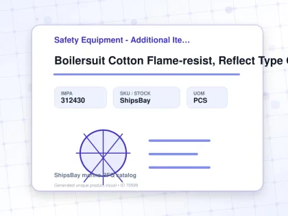 Boilersuit Cotton Flame-resist, Reflect Type Orange M - Safety Equipment - Additional Items - IMPA 312430 - UOM PCS