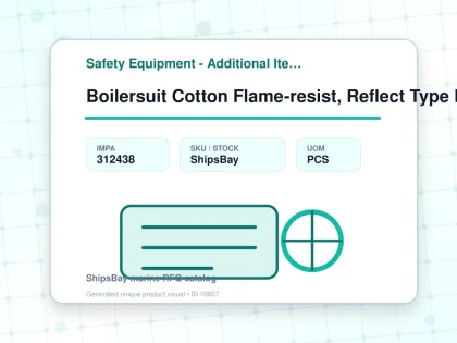 Boilersuit Cotton Flame-resist, Reflect Type Red Xl - Safety Equipment - Additional Items - IMPA 312438 - UOM PCS