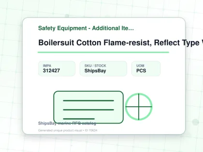 Boilersuit Cotton Flame-resist, Reflect Type White 2xl - Safety Equipment - Additional Items - IMPA 312427 - UOM PCS