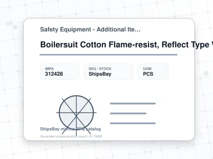 Boilersuit Cotton Flame-resist, Reflect Type White 3xl - Safety Equipment - Additional Items - IMPA 312428 - UOM PCS