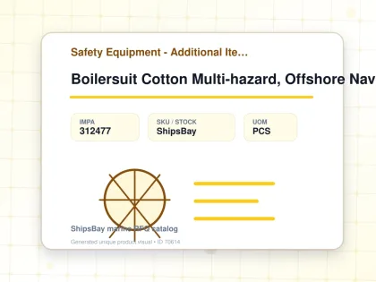 Boilersuit Cotton Multi-hazard, Offshore Navy 2xl - Safety Equipment - Additional Items - IMPA 312477 - UOM PCS