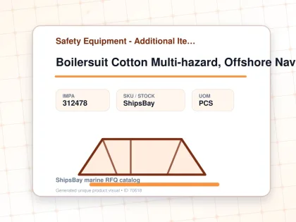 Boilersuit Cotton Multi-hazard, Offshore Navy 3xl - Safety Equipment - Additional Items - IMPA 312478 - UOM PCS