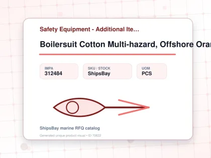 Boilersuit Cotton Multi-hazard, Offshore Orange 2xl - Safety Equipment - Additional Items - IMPA 312484 - UOM PCS