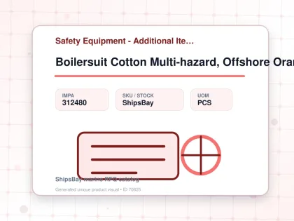 Boilersuit Cotton Multi-hazard, Offshore Orange S - Safety Equipment - Additional Items - IMPA 312480 - UOM PCS