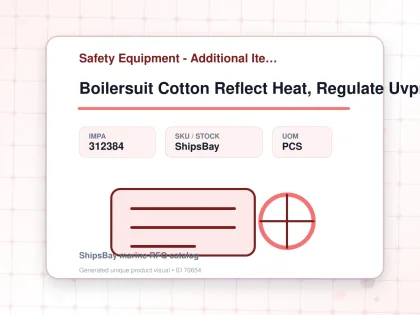 Boilersuit Cotton Reflect Heat, Regulate Uvprotect Orange Xl - Safety Equipment - Additional Items - IMPA 312384 - UOM PCS