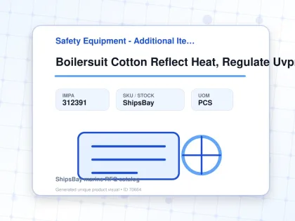 Boilersuit Cotton Reflect Heat, Regulate Uvprotect Red 2xl - Safety Equipment - Additional Items - IMPA 312391 - UOM PCS