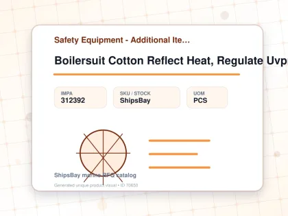 Boilersuit Cotton Reflect Heat, Regulate Uvprotect Red 3xl - Safety Equipment - Additional Items - IMPA 312392 - UOM PCS