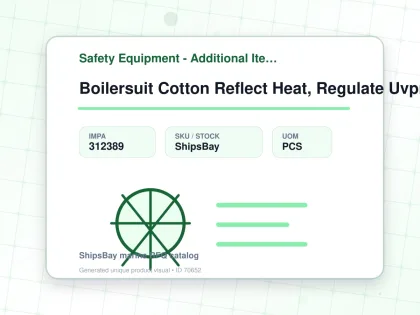 Boilersuit Cotton Reflect Heat, Regulate Uvprotect Red L - Safety Equipment - Additional Items - IMPA 312389 - UOM PCS