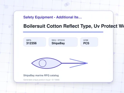 Boilersuit Cotton Reflect Type, Uv Protect Women Navy 2xl - Safety Equipment - Additional Items - IMPA 312356 - UOM PCS