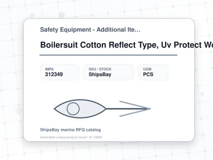 Boilersuit Cotton Reflect Type, Uv Protect Women White Xl - Safety Equipment - Additional Items - IMPA 312349 - UOM PCS
