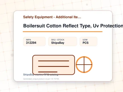 Boilersuit Cotton Reflect Type, Uv Protection Red Xl - Safety Equipment - Additional Items - IMPA 312294 - UOM PCS