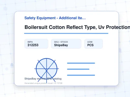 Boilersuit Cotton Reflect Type, Uv Protection White 2xl - Safety Equipment - Additional Items - IMPA 312253 - UOM PCS
