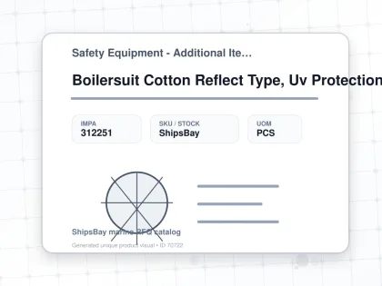 Boilersuit Cotton Reflect Type, Uv Protection White L - Safety Equipment - Additional Items - IMPA 312251 - UOM PCS