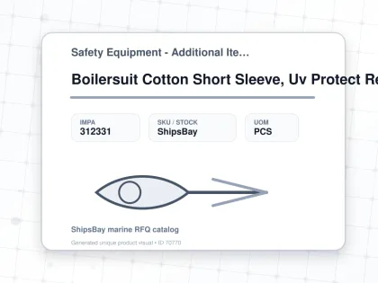 Boilersuit Cotton Short Sleeve, Uv Protect Reflect Grey 2xl - Safety Equipment - Additional Items - IMPA 312331 - UOM PCS