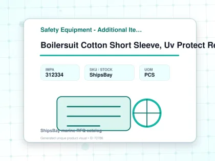 Boilersuit Cotton Short Sleeve, Uv Protect Reflect Orange M - Safety Equipment - Additional Items - IMPA 312334 - UOM PCS