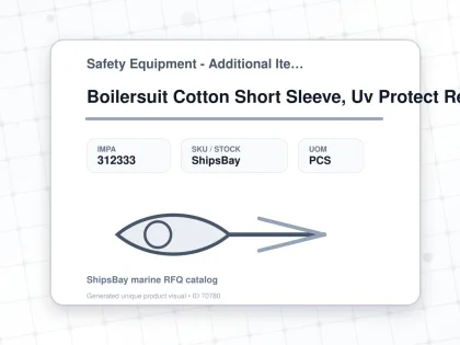 Boilersuit Cotton Short Sleeve, Uv Protect Reflect Orange S - Safety Equipment - Additional Items - IMPA 312333 - UOM PCS