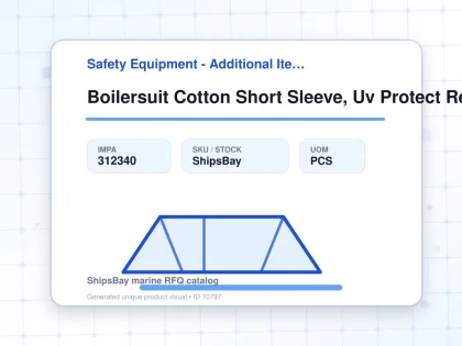 Boilersuit Cotton Short Sleeve, Uv Protect Reflect Red M - Safety Equipment - Additional Items - IMPA 312340 - UOM PCS