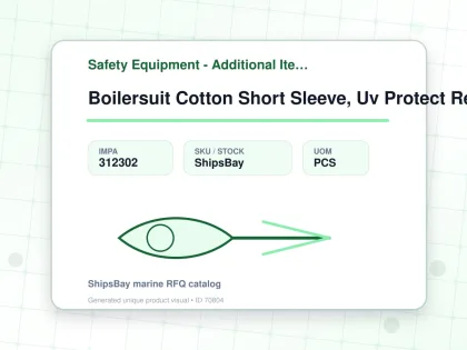 Boilersuit Cotton Short Sleeve, Uv Protect Reflect White 3xl - Safety Equipment - Additional Items - IMPA 312302 - UOM PCS