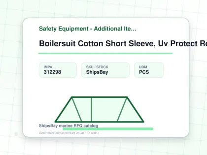 Boilersuit Cotton Short Sleeve, Uv Protect Reflect White M - Safety Equipment - Additional Items - IMPA 312298 - UOM PCS
