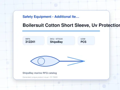 Boilersuit Cotton Short Sleeve, Uv Protection Orange 2xl - Safety Equipment - Additional Items - IMPA 312241 - UOM PCS