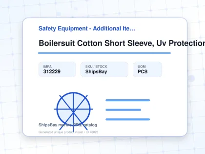 Boilersuit Cotton Short Sleeve, Uv Protection White 2xl - Safety Equipment - Additional Items - IMPA 312229 - UOM PCS
