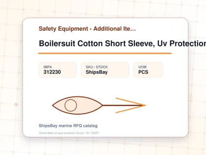 Boilersuit Cotton Short Sleeve, Uv Protection White 3xl - Safety Equipment - Additional Items - IMPA 312230 - UOM PCS