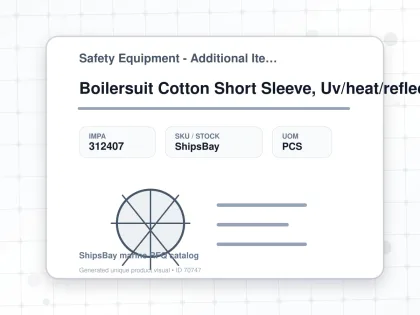 Boilersuit Cotton Short Sleeve, Uv/heat/reflect Grey L - Safety Equipment - Additional Items - IMPA 312407 - UOM PCS