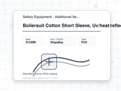 Boilersuit Cotton Short Sleeve, Uv/heat/reflect Navy S - Safety Equipment - Additional Items - IMPA 312399 - UOM PCS