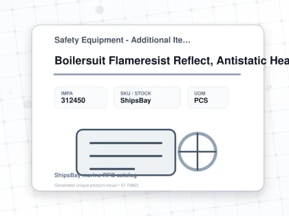 Boilersuit Flameresist Reflect, Antistatic Heat Reg Navy Xl - Safety Equipment - Additional Items - IMPA 312450 - UOM PCS