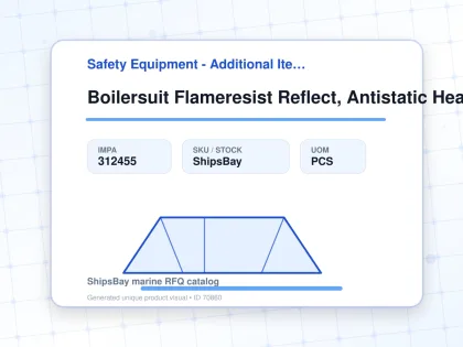 Boilersuit Flameresist Reflect, Antistatic Heat Reg Orange L - Safety Equipment - Additional Items - IMPA 312455 - UOM PCS