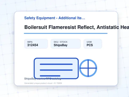 Boilersuit Flameresist Reflect, Antistatic Heat Reg Orange M - Safety Equipment - Additional Items - IMPA 312454 - UOM PCS