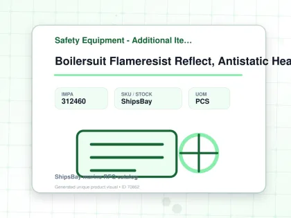Boilersuit Flameresist Reflect, Antistatic Heat Reg Red M - Safety Equipment - Additional Items - IMPA 312460 - UOM PCS