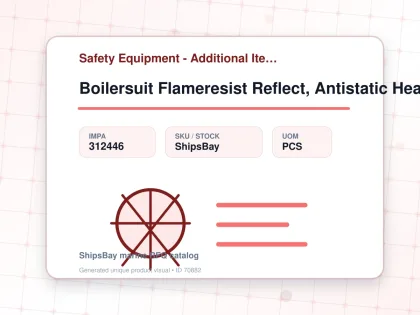 Boilersuit Flameresist Reflect, Antistatic Heat Reg White 3xl - Safety Equipment - Additional Items - IMPA 312446 - UOM PCS
