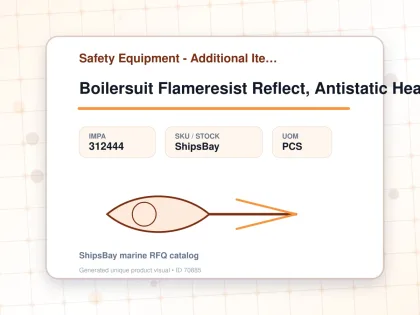 Boilersuit Flameresist Reflect, Antistatic Heat Reg White Xl - Safety Equipment - Additional Items - IMPA 312444 - UOM PCS