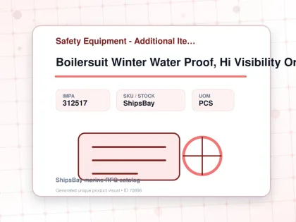 Boilersuit Winter Water Proof, Hi Visibility Orange/grey M - Safety Equipment - Additional Items - IMPA 312517 - UOM PCS
