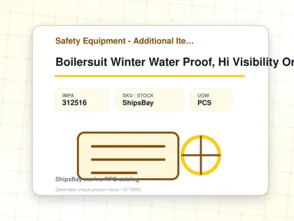 Boilersuit Winter Water Proof, Hi Visibility Orange/grey S - Safety Equipment - Additional Items - IMPA 312516 - UOM PCS