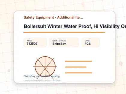 Boilersuit Winter Water Proof, Hi Visibility Orange/navy 3xl - Safety Equipment - Additional Items - IMPA 312509 - UOM PCS
