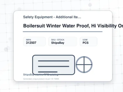 Boilersuit Winter Water Proof, Hi Visibility Orange/navy Xl - Safety Equipment - Additional Items - IMPA 312507 - UOM PCS