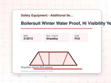 Boilersuit Winter Water Proof, Hi Visibility Yellow/navy Xl - Safety Equipment - Additional Items - IMPA 312513 - UOM PCS