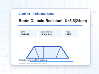 Boots Oil-acid Resistant, Uk5.5(24cm) - Clothing - Additional Items - IMPA 191401 - UOM PRS