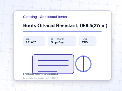 Boots Oil-acid Resistant, Uk8.5(27cm) - Clothing - Additional Items - IMPA 191407 - UOM PRS