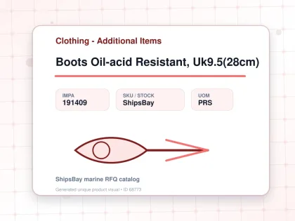 Boots Oil-acid Resistant, Uk9.5(28cm) - Clothing - Additional Items - IMPA 191409 - UOM PRS