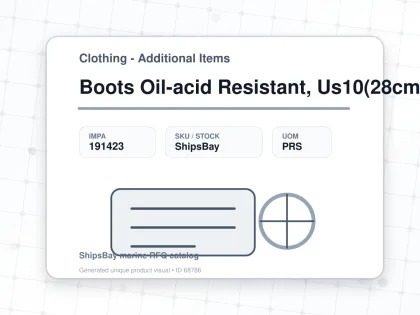 Boots Oil-acid Resistant, Us10(28cm) - Clothing - Additional Items - IMPA 191423 - UOM PRS