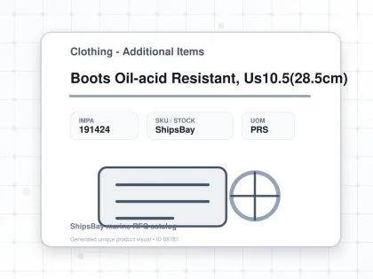 Boots Oil-acid Resistant, Us10.5(28.5cm) - Clothing - Additional Items - IMPA 191424 - UOM PRS