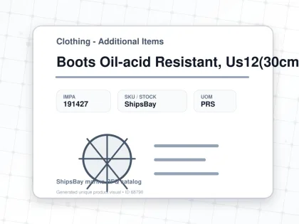 Boots Oil-acid Resistant, Us12(30cm) - Clothing - Additional Items - IMPA 191427 - UOM PRS