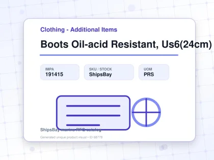 Boots Oil-acid Resistant, Us6(24cm) - Clothing - Additional Items - IMPA 191415 - UOM PRS